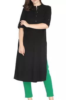  Lyra Forest Green Free Size Kurti Pant