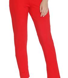  Lyra Tomato Red Free Size Kurti Pant