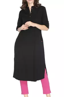  Lyra Candy Pink Free Size Kurti Pant