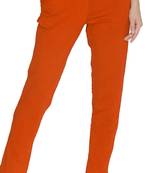  Lyra Rich Orange Free Size Kurti Pant