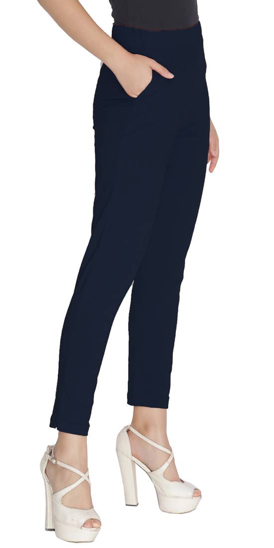  Lyra Midnight Navy Free Size Kurti Pant