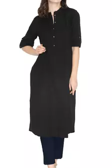 Lyra Midnight Navy Free Size Kurti Pant