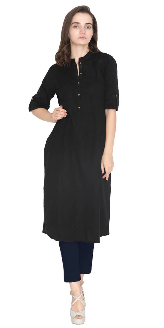  Lyra Midnight Navy Free Size Kurti Pant