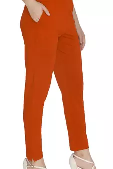  Lyra Squash Orange Free Size Kurti Pant