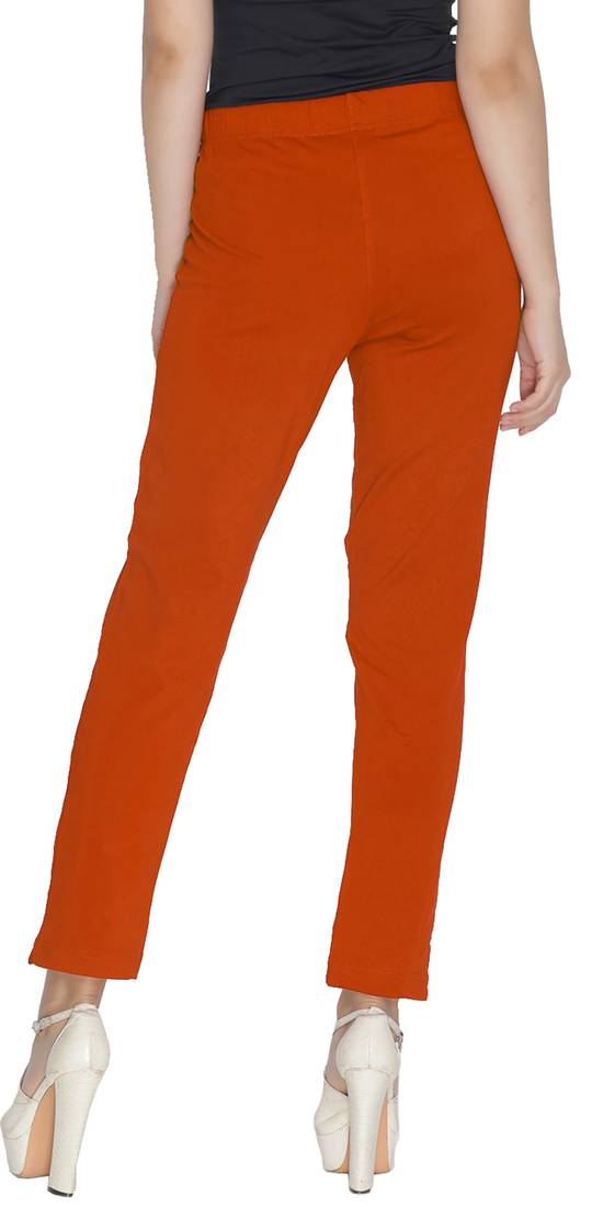  Lyra Squash Orange Free Size Kurti Pant