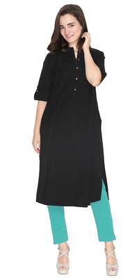  Lyra Mint Green Free Size Kurti Pant 2