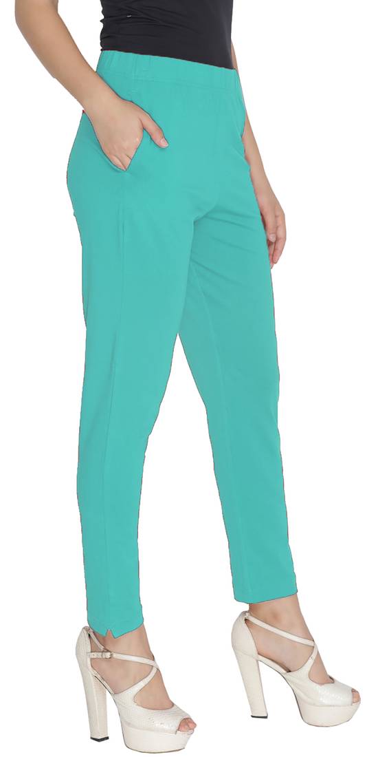  Lyra Mint Green Free Size Kurti Pant