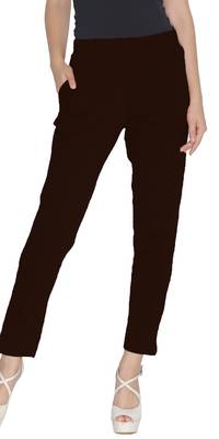  Lyra Coffee Brown Free Size Kurti Pant 1