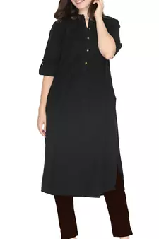  Lyra Coffee Brown Free Size Kurti Pant