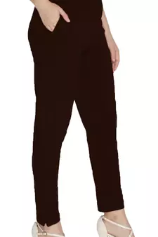  Lyra Coffee Brown Free Size Kurti Pant