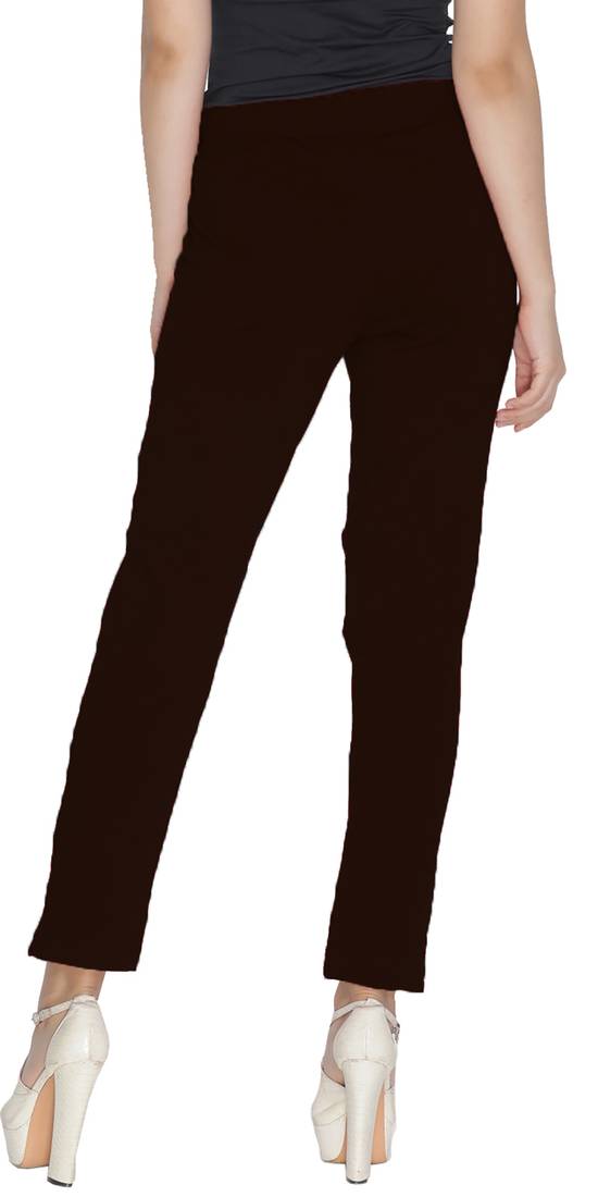  Lyra Coffee Brown Free Size Kurti Pant