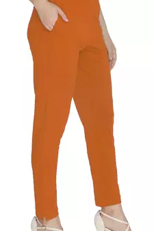  Lyra Fire Orange Free Size Kurti Pant