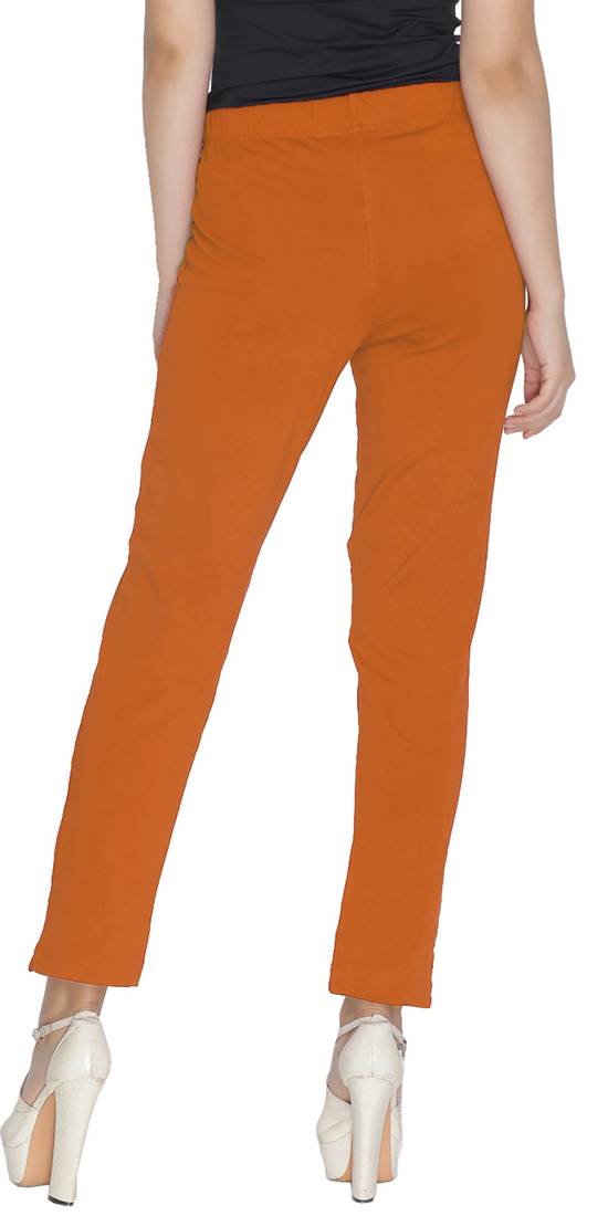  Lyra Fire Orange Free Size Kurti Pant