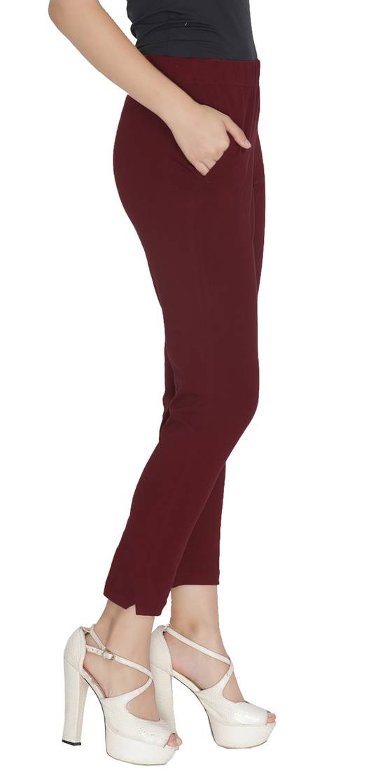  Lyra Medium Maroon Free Size Kurti Pant