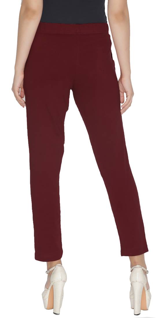  Lyra Medium Maroon Free Size Kurti Pant