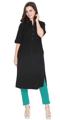  Lyra Aqua Green Free Size Kurti Pant 2