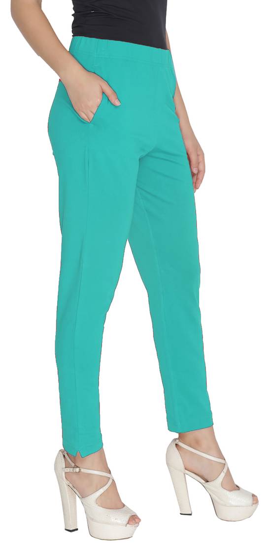 Lyra Aqua Green Free Size Kurti Pant