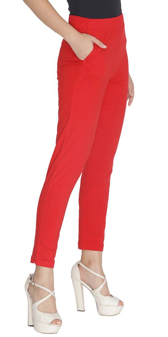  Lyra Chilli Red Free Size Kurti Pant