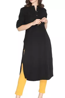  Lyra Pastel Yellow Free Size Kurti Pant