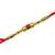 Beautiful Simple Pearl Rakhi With Beads Red Thread Rakhi For Raksha Bandhan