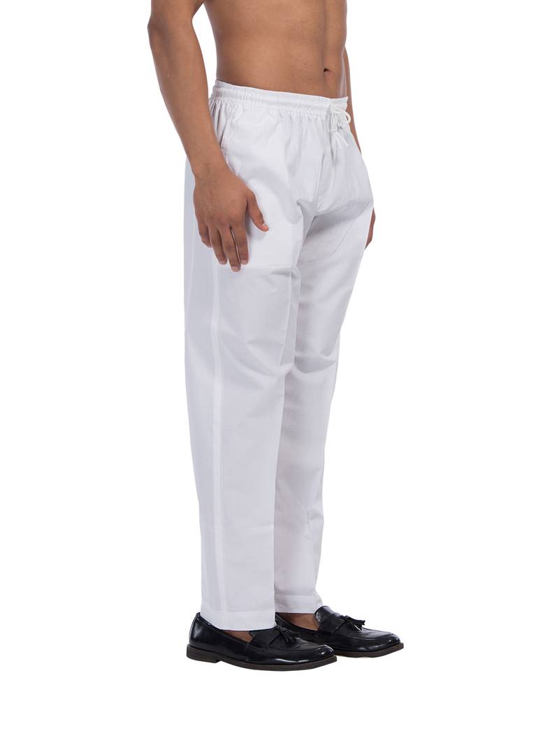 Shiwam Ethnix Mens Camric-Cotton Elastic Pyjamas (Comfort Wear)