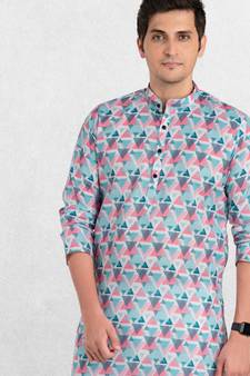 Shiwam Ethnix Men's Inde Print Kurta Set