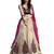 Offwhite embroidered net unstitched lehenga-choli