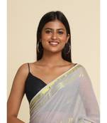 Suta Grey Woven Design Cotton Blend Saree