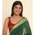 Suta Green Solid Cotton Blend Saree