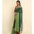Suta Green Solid Cotton Blend Saree