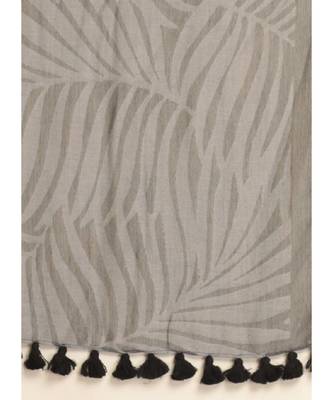 Suta Grey Printed Cotton Blend Saree 2