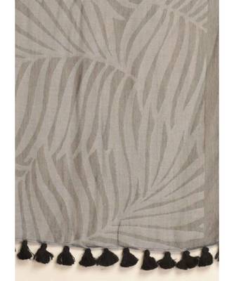 Suta Grey Printed Cotton Blend Saree 11