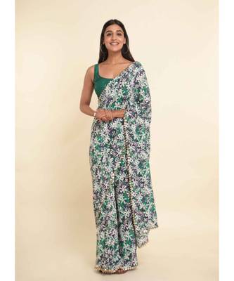 Suta Multi Printed Liva Saree 1