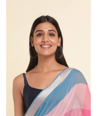 Suta Multi Colourblocked Cotton Blend Saree 3