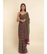 Suta Multi Striped Pure Cotton Saree