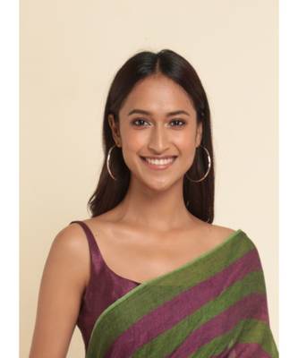Suta Multi Striped Pure Cotton Saree 6