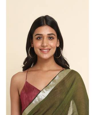 Suta Multi Colourblocked Cotton Blend Saree 3