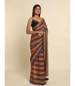 Suta Multi Striped Pure Cotton Saree