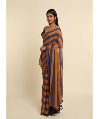 Suta Multi Striped Pure Cotton Saree 2