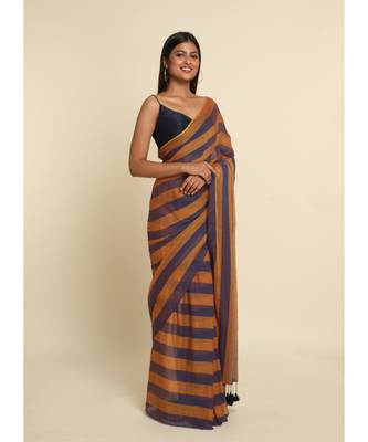 Suta Multi Striped Pure Cotton Saree 3