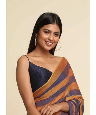 Suta Multi Striped Pure Cotton Saree 9
