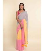 Suta Multi Colourblocked Pure Cotton Saree