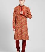 Multicolor cotton Printed  kurta with   pajama