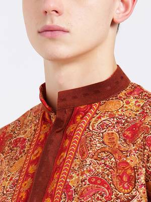 Multicolor cotton Printed  kurta with   pajama 4