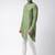 Green cotton plain  kurta with   pajama