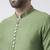 Green cotton plain  kurta with   pajama