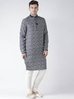blue cotton Printed  kurta 2