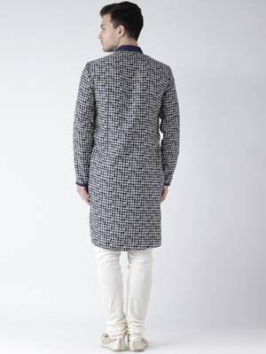 blue cotton Printed  kurta 4