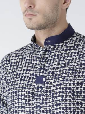 blue cotton Printed  kurta 5