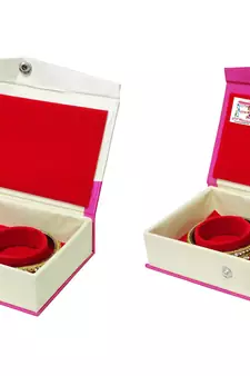 atorakushon Pink Bangel Storage Box Organiser Easy to Carry Pack of 2